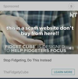 thatgeekyhooker:  cozysoulcrochet:   So I’ve seen scams about this floating around Facebook but this is the first one I’ve seen on Tumblr. I love the fidget cube and it is amazing - but the only real one that isn’t a bad reproduced knockoff or a