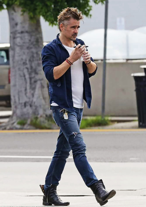 colinfarrellsource:Colin Farrell heads out for a coffee on 12th March 2018, in Los Angeles.