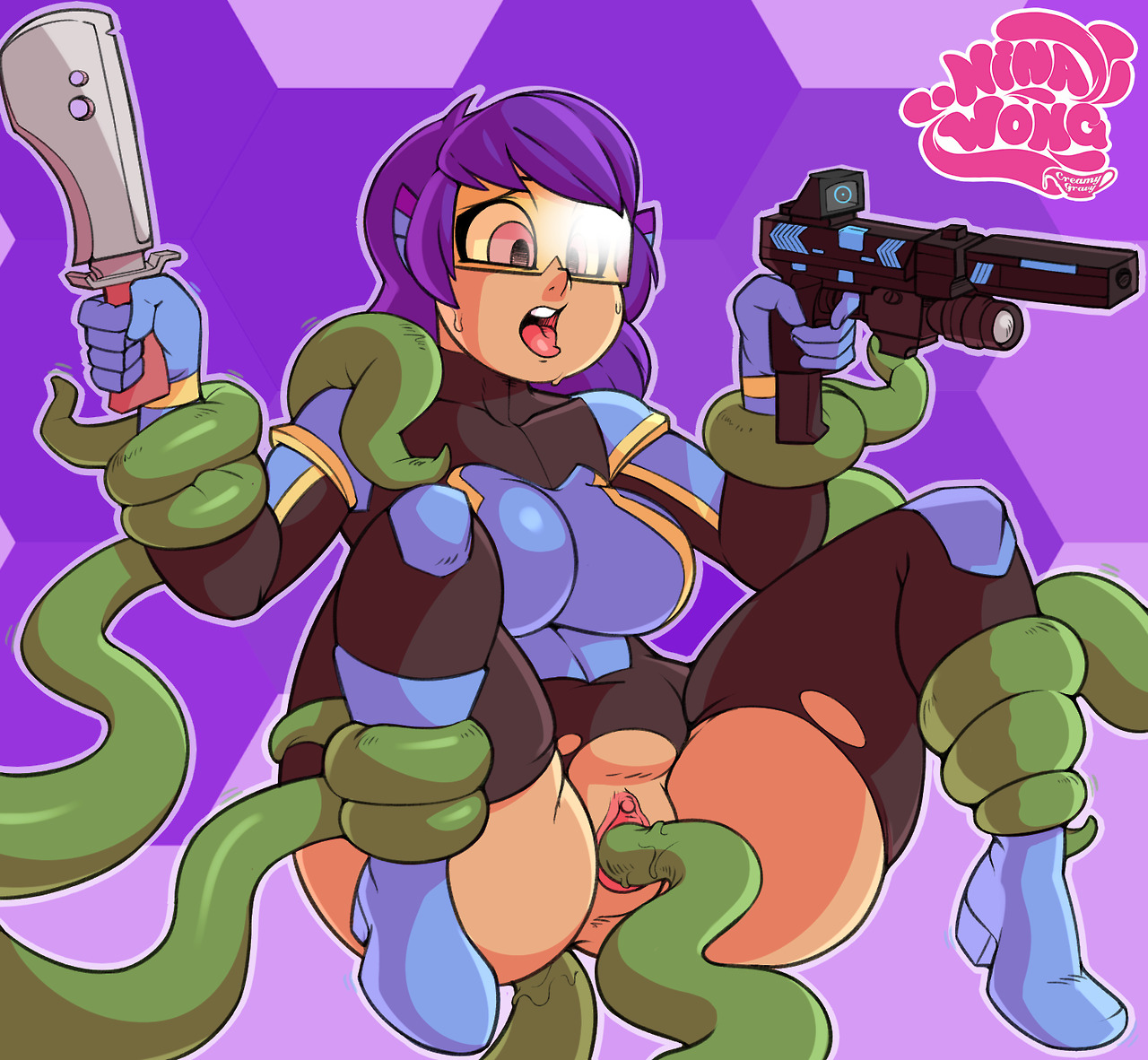 creamygravy:  tentacle problems!commission for: thegreattman