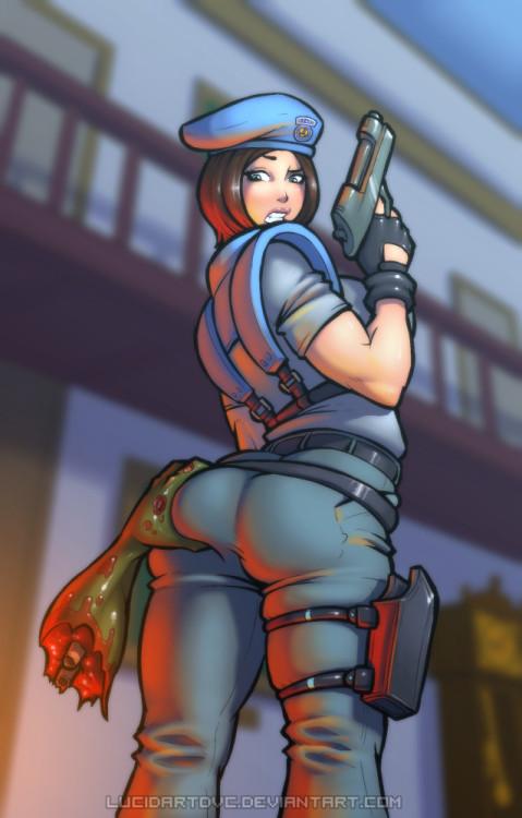 grimphantom2:  lucidartdvc: Result of this http://lucidartdvc.tumblr.com/post/164966472596  Grab a Jill sandwich to go!