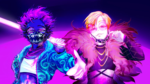 hi its a kda crossovergive my rarepair kids more love plsalso bonus evelynn glasses