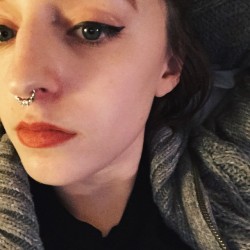 tattooedmafia:  hausofmoonshine:  Also a new septum ring  That’s my babygirl.