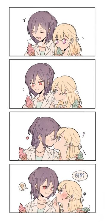 ✧･ﾟ: *✧ Ice Cream Kiss ✧ *:･ﾟ✧♡ Characters ♡ : Kaoru Seta ♥ Chisato Shirasagi♢ Anime ♢ : BanG Dream!