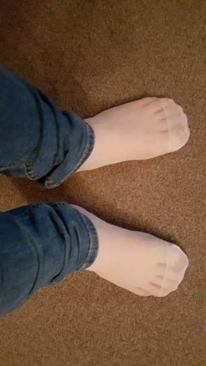 White nylon socks