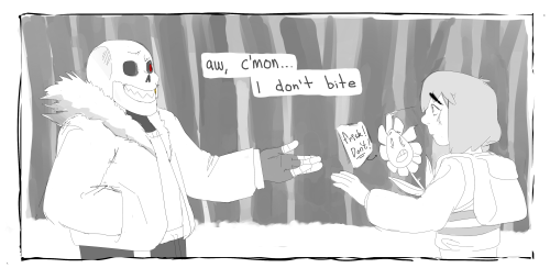 creamedgravy: I like to think Underfell Sans would still stop to greet you even if it isn’t th