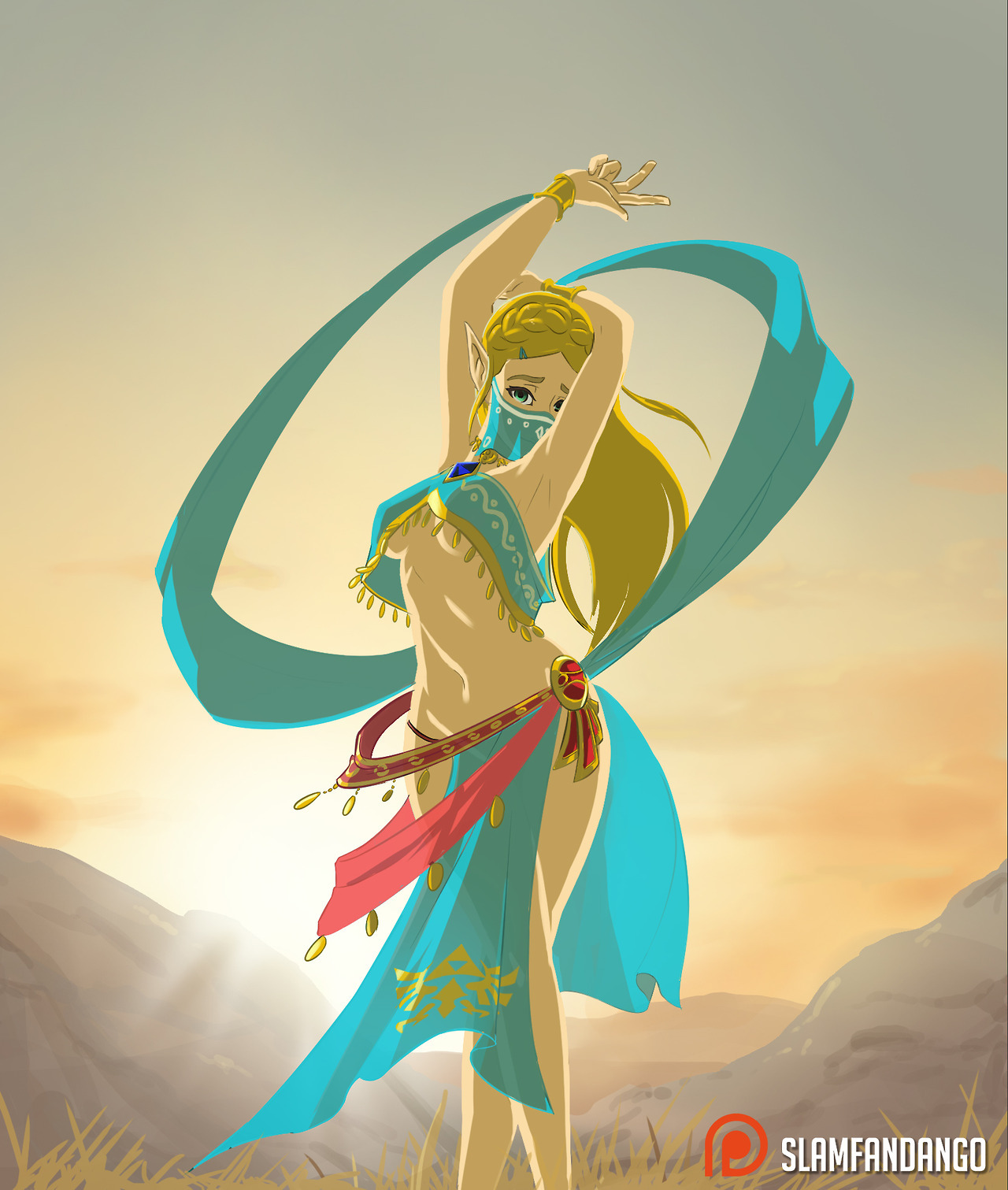 slamfandango:  Gerudo Zelda!  I have multiple overwatch drawings in the works at