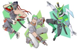 sungmunhei: Genji is with you 🐉💖  my fav green ninja boy and my fav Looks™ 