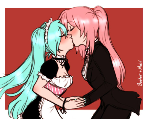 i had asked kt what kind of negitoro i should doodle and she suggested “maid and butler” so here it is vuv
