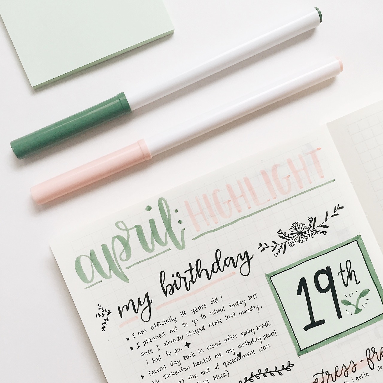 athenus:my journal spread for my special day *:･ﾟ✧