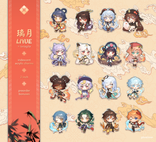  PREORDER: Liyue Charms —ends March 8 @ 11:59pm PST.Happy Lantern Rite! Bring a companion to spend t