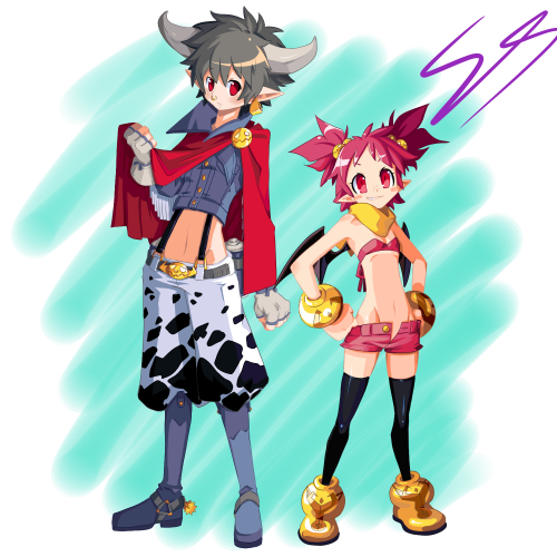 Disgaea 2 Taro and HanakoI really wanted to draw an older Taro being we already got an older Hanako.