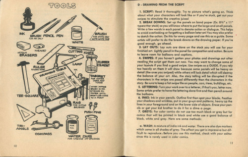 The Comic Book Guide for the Artist/Writer/Letterer (Charlton Comics 1973) Part &frac12;