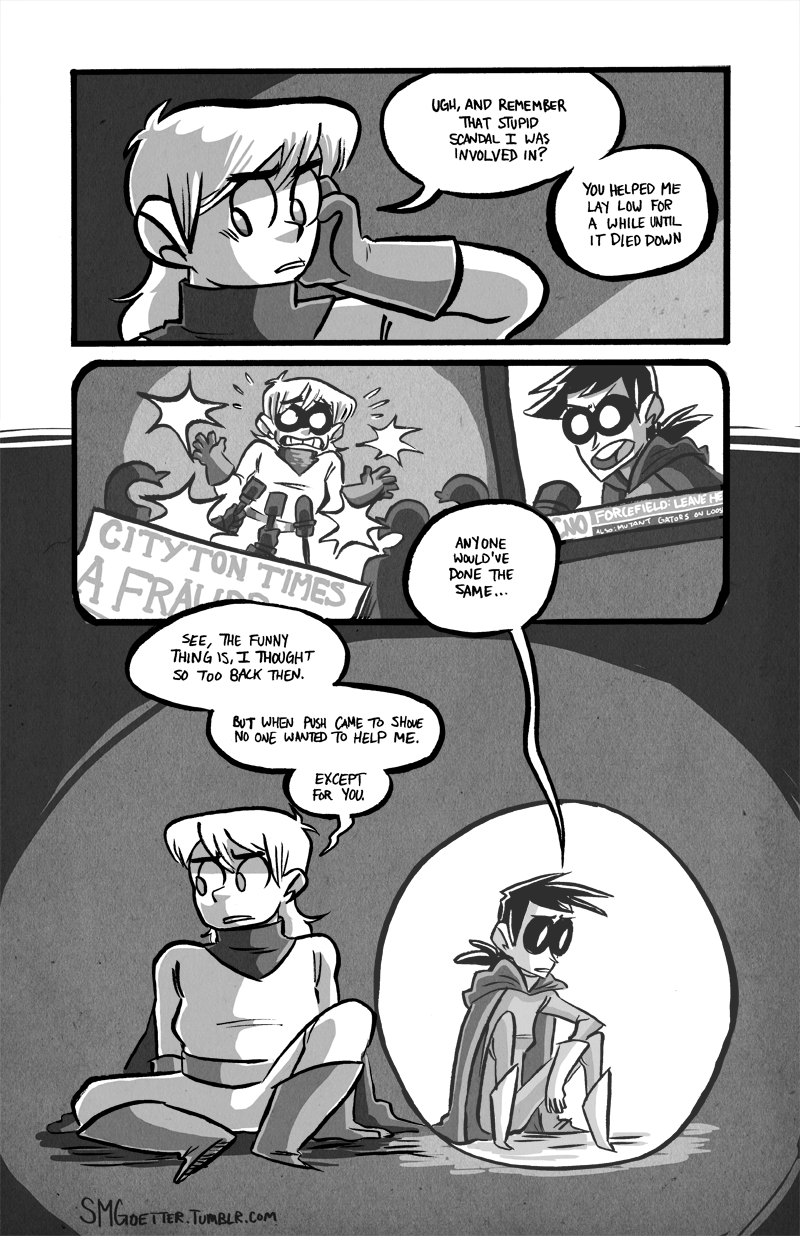 smgoetter:  “Just A Sidekick” I drew this back in 2015 for the Oath anthology!