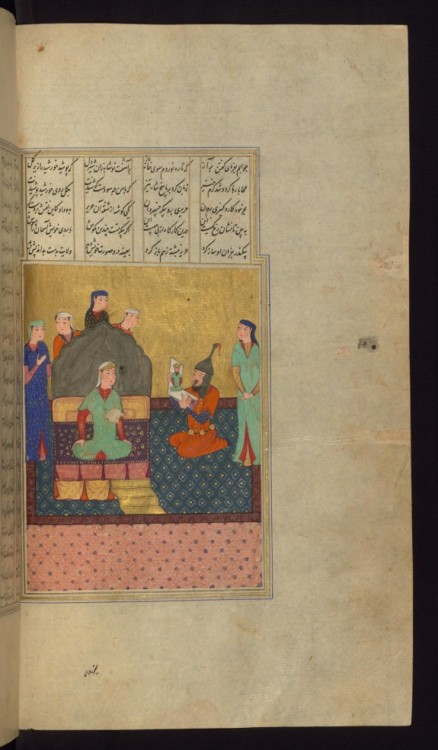 waltersartmuseum: Art of the Day: Alexander the Great Admires His Portrait Made by Nushabah On this 