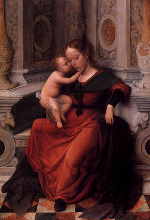 Sex classic-art:  Virgin and Child Adriaen Isenbrant pictures