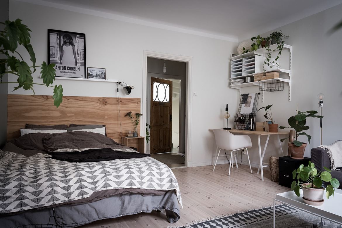 gravityhome:  Scandinavian studio apartment  Follow Gravity Home: Instagram - Pinterest