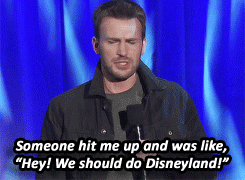 janetvandyne69-blog:  chris evans tells what he thinks is a funny story at D23  