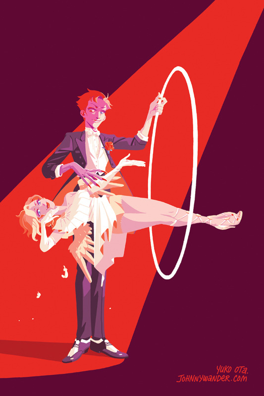 aidosaur: OH, at Flamecon I’ll have a new print of Moira In A Suit, in a set of