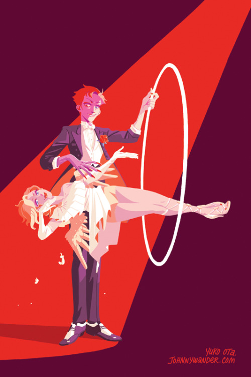 OH, at Flamecon I’ll have a new print of Moira In A Suit, in a set of prints of Moira In A Sui