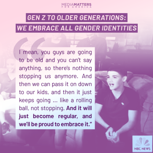 Gen Z energy The Today show’s “Pride50 series” aired a segment focused on gender identity and expres