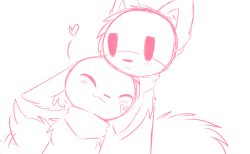 lattehusband:  snuggle draws for the wife   D’aww &lt;3