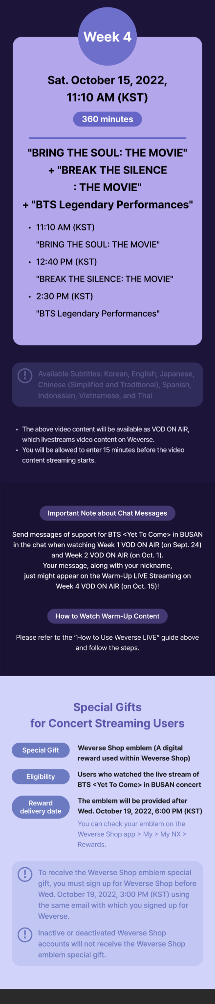 BTS Yet To Come Concert Live Streaming