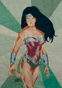 herochan:  Polygonal Wonder Woman Created