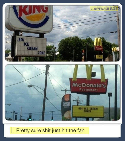 advice-animal:  Tough rivalry…http://advice-animal.tumblr.com/ 