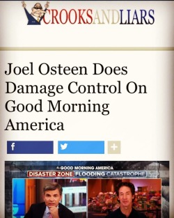 #crooksandliars #joelolsteen #charlatan #falseprophets