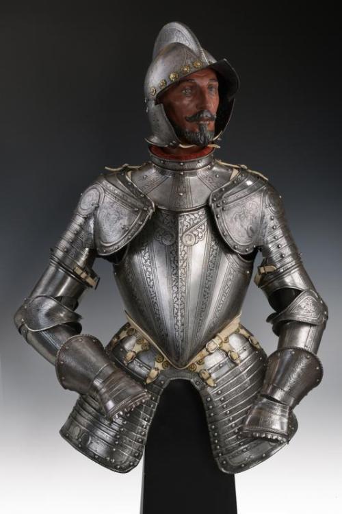 Pisan style half armor and burgonet, Northern Italy, circa 1580.from Czerny’s International Auction 