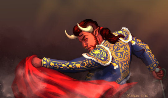 my piece for an art trade with @dickpuncherdraws of her dnd oc matteo!!