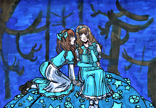 Femslash February 2021 Day 16: Blue!From those prompts!