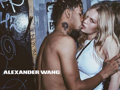 celebritiesofcolor:  Vic Mensa and Anna Ewers for Alexander Wang