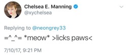 jethroq: breastforce:  i’m glad that chelsea manning is enjoying life  Now her FBI file will have a section for her fursona 