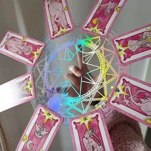 Get Your Hands On This Sakura Anime Pink Kawaii Tarot Spinning Toy! It's A Spin Ontarot Cuteness,with