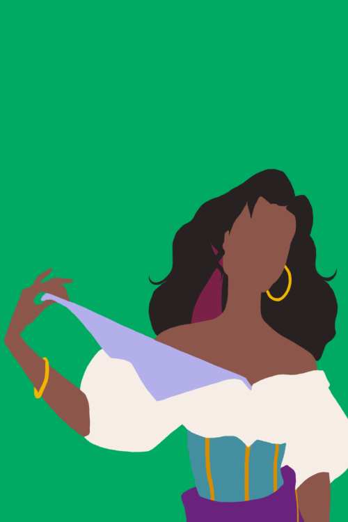 Minimalist Phone Backgrounds❧Esmeralda, the finest girl in all of France