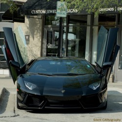 silentcartography:  Lamb-bour-gene-y A-denty-dior  What’s up? Doors up. Screw parking policymakers.  #silentcartography #carsofinstagram #Lamborghini #aventidor #lambo #exotic #doors #italian #v12 