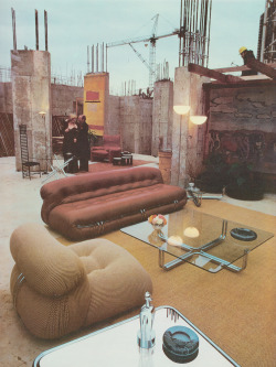 80sdeco: living room in a construction site