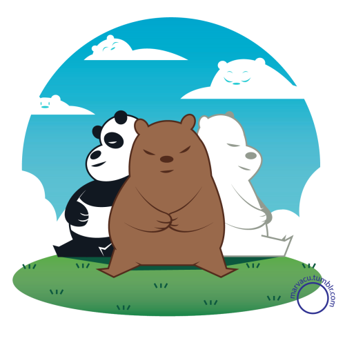 marvacu:  We Bare Bears fanart!Saw an ad while at Six Flags and watched a promo on CN. Can’t wait to start watching this with my little bro. 