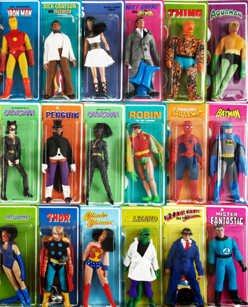 Superhero/supervillian action figure goodness by Mego, ca. 1970s.