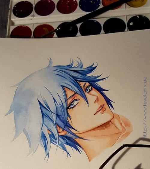 Random oc bishi. He is my watercolor victim xDBtw. I’m on instagram now <3 please feel welcome to