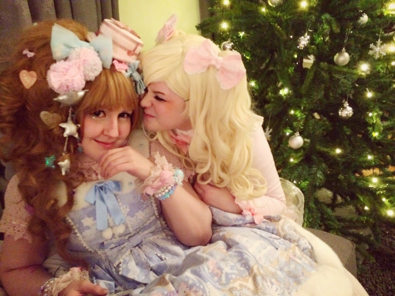 bowsbeforeboyss:  My babies! Paulina and jen at our Lucia meet and also Dennis the