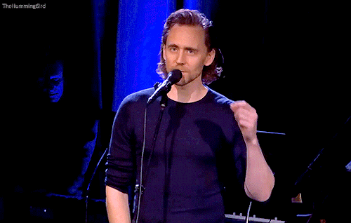 thehumming6ird:Tom Hiddleston performs a scene from Betrayal during ‘Live From Here’ in New York, 16