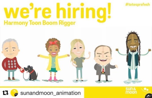 #Repost @sunandmoon_animation with @get_repost ・・・ WE’RE HIRING! Looking for an experienced To