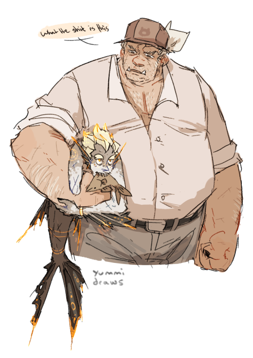 yummidraws:my take on junkfish because merman au is good!!! stuff!!!!!thank you @fingurken and @koph