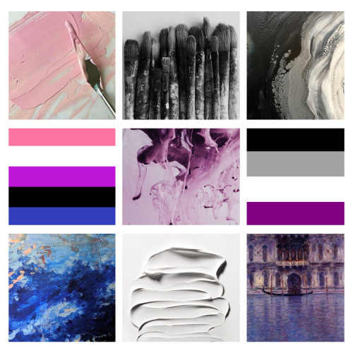 Painting based Genderfluid and Ace moodboard! ^^For an anon! Hope you like this!!Want one? Send an a