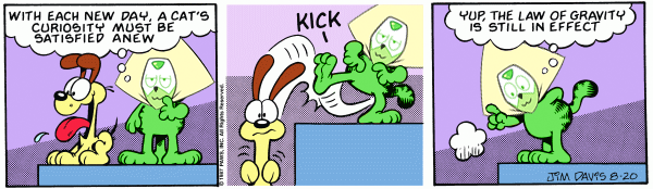Hey Rick, that’s pretty cool! It’s just like Garfield, only instead it’s Pericatfield.