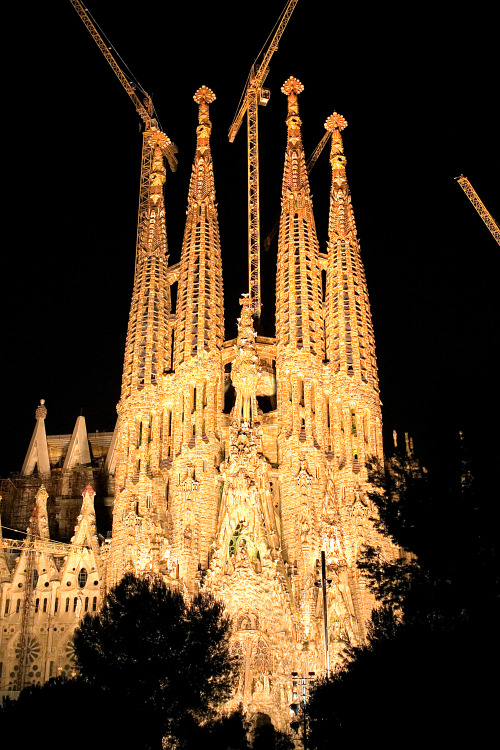 odditiesoflife:Sagrada Família With its unparalleled Gothic architecture, Sagrada Família is the mos