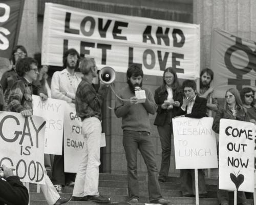 &ldquo;Love and Let Love,&rdquo; First Annual Pride Day, Winnipeg, Manitoba, Canada, August 2, 1987.