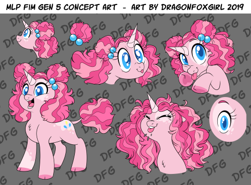 dragonfoxgirl: My initial MLP GEN 5 Concept designs.  Twilight-the earth pony, living vault of 
